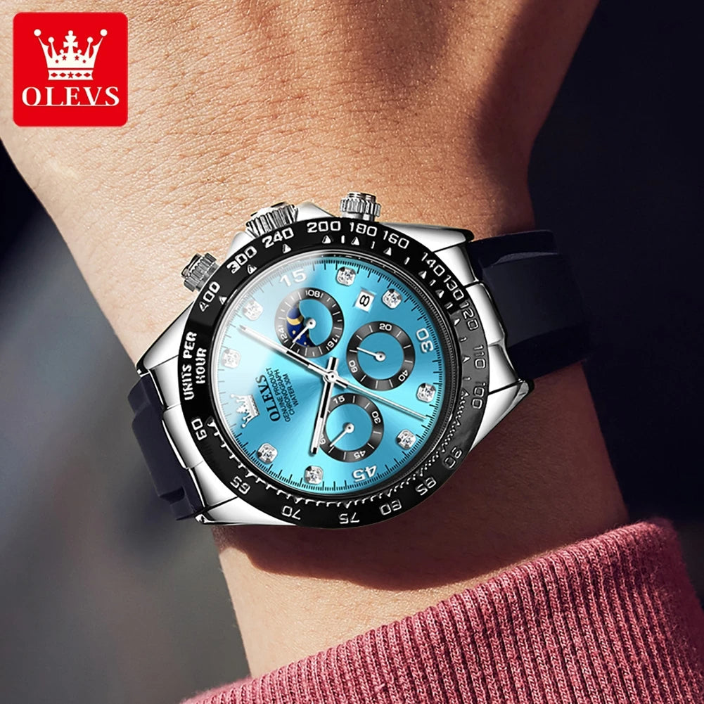 OLEVS 2875 Men Date Chronograph Sport Wristwatch