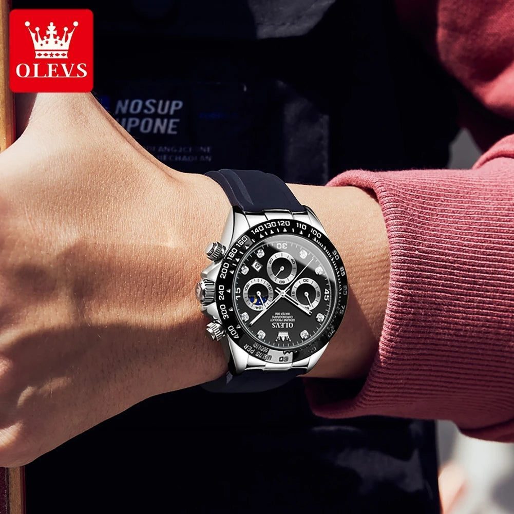OLEVS 2875 Men Date Chronograph Sport Wristwatch