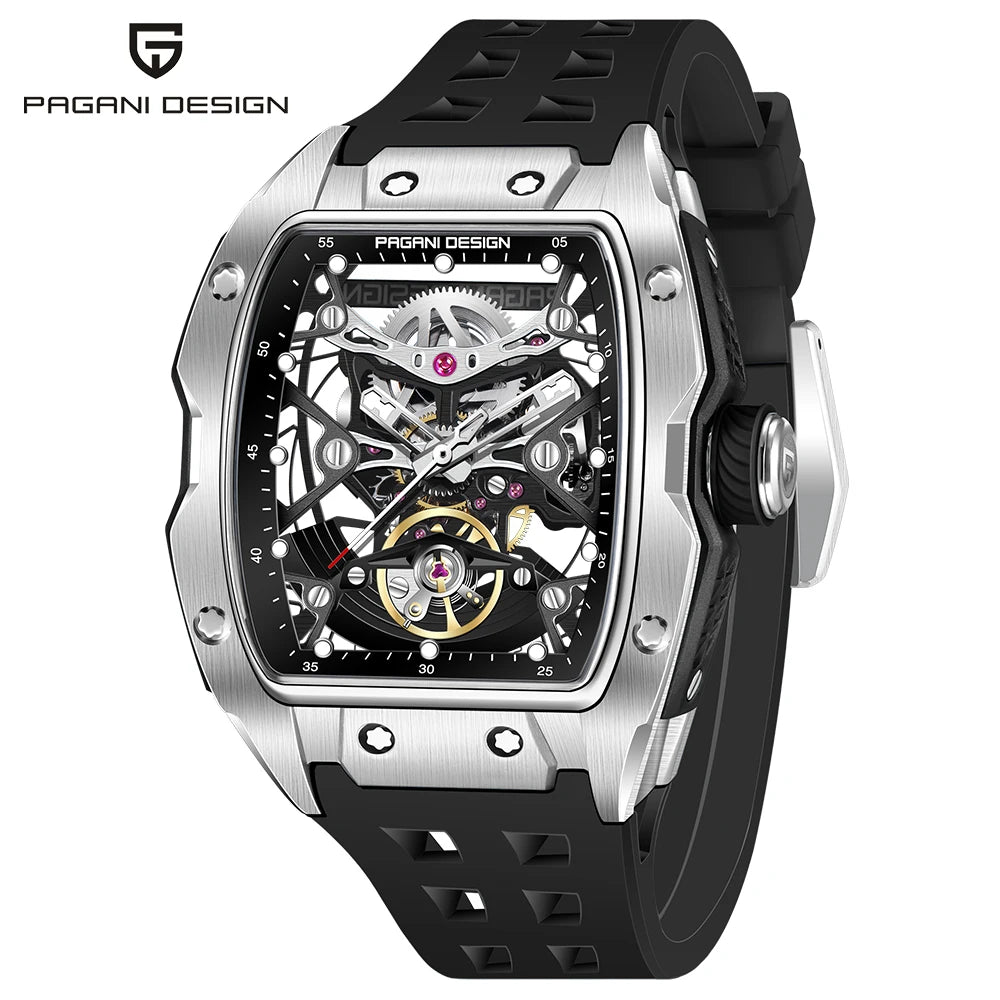 2024 New PAGANI DESIGN 42MM Skeleton Dial Men Mechanical Watch Top Brand Sapphire Glass Automatic Watch 50M Waterproof Watch Men