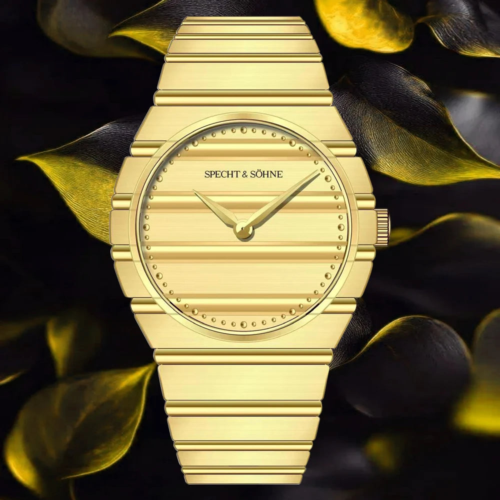 2025 Ultradunne 37 MM heren Quartz Horloge Mode Blauwe Kleur Rvs Horloge Saffierkristal 50 M Waterdicht